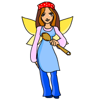 its the Soup Faerie that gives food to the poor.(2,000Np=neopionts and below)
